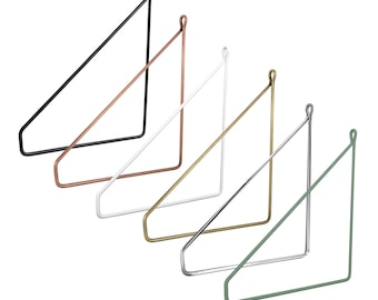 2x support d'étagère Pankow | Support d'étagère design Support d'étagère murale Fil de console en métal | Étagère suspendue angle d'étagère Natural Goods Berlin