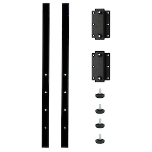 2x table top extension for clip-on plate, stable extension plate, metal plug-in arms for dining table, kitchen table, easy DIY assembly