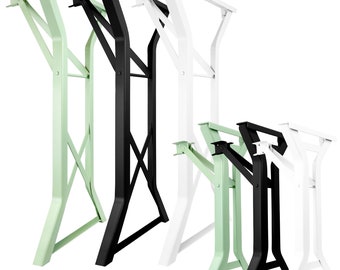 2x Y-shape frame for beer tent set | Foldable metal feet for beer bench | Stable outdoor table frame for garden, terrace & camping