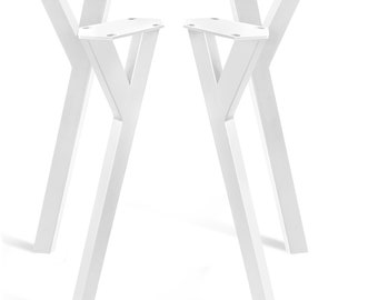 4 Pieds De Table En Métal Forme Y Modèle YL8080 – Style Industriel, Hauteur 72 Cm