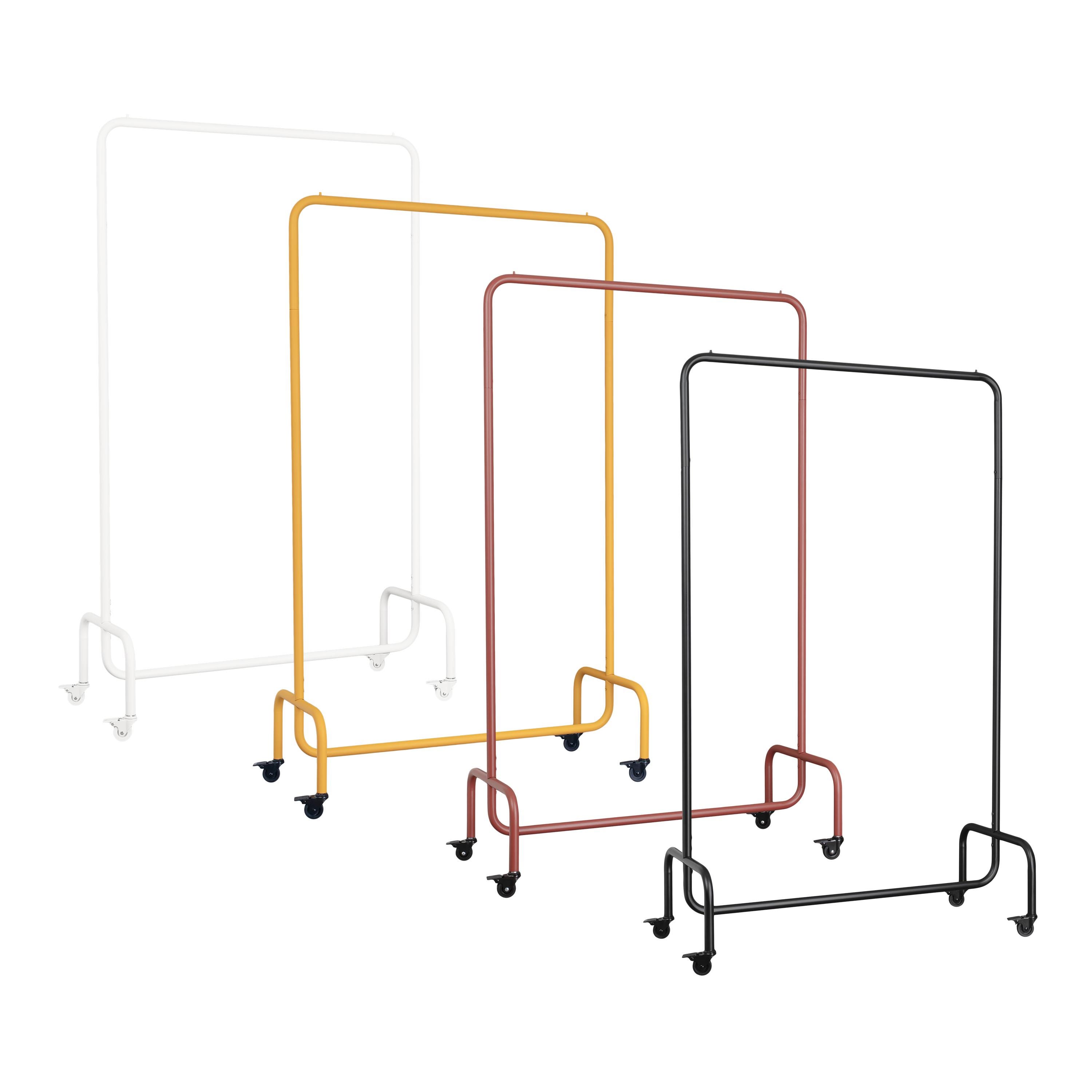 1x Appendiabiti mobile MOVE-SQUIRCLE Appendiabiti 168 x 100 cm Carrello porta abiti su ruote Appendiabiti mobile Appendiabiti su ruote