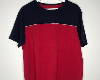 Vintage 1980s boxy colorblock tshirt