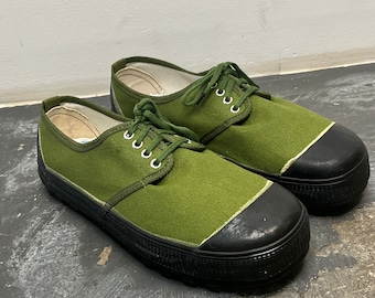 Deadstock Olive Green Plimsols