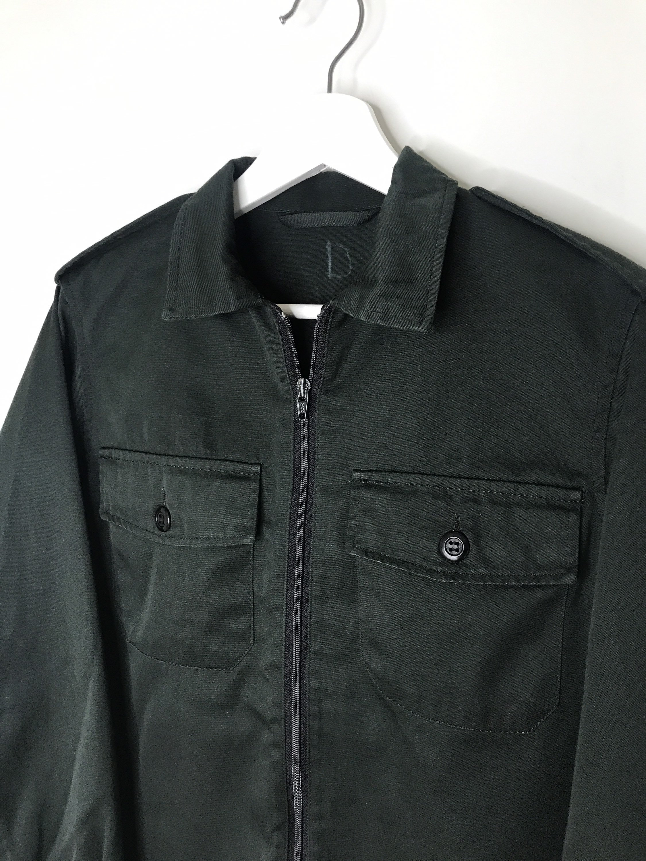 Vintage 90s Canadian Military Utility Shirt Jacket. Sz S. Deep