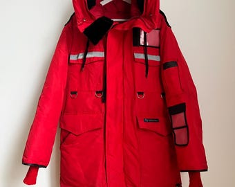 Vintage 1990s Canada Goose 'Resolute' Parka - 'Big Red' - Sz S