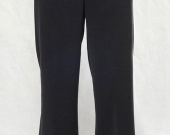 80s〜90s \"Giorgio Armani\" wide trousers 1990s Giorgio Armani Wide Leg Pants in Black on Black
