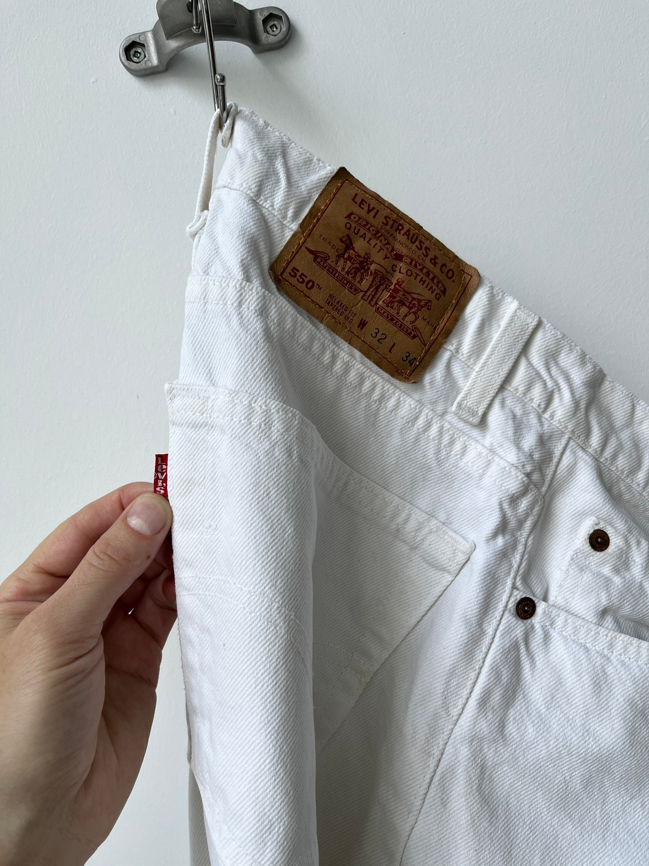 1990s Vintage White Levi