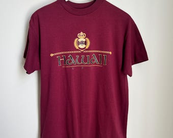 Vintage 80s Hawaii Tourist T-shirt - Royal Aloha - Made in USA