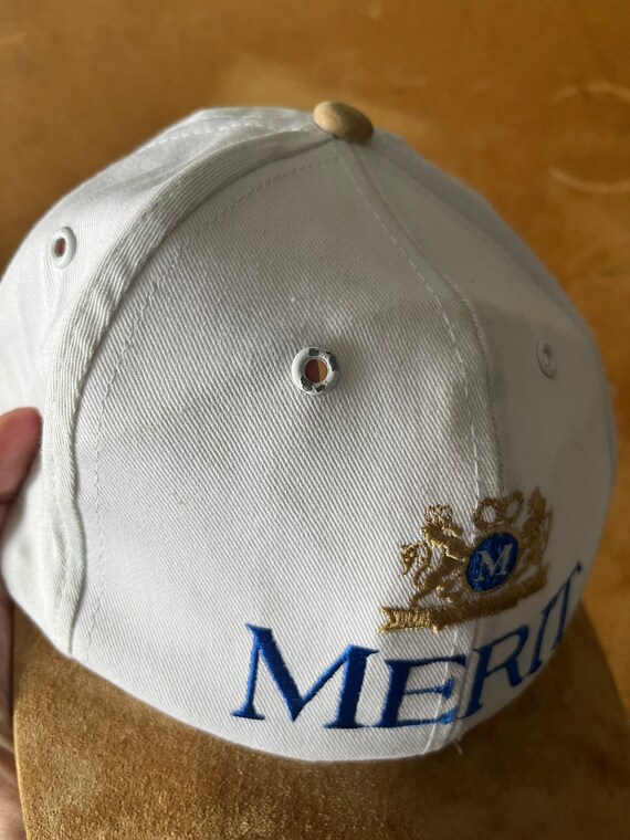 Vintage 1990s Merit promo hat. One size Snap back… - image 7