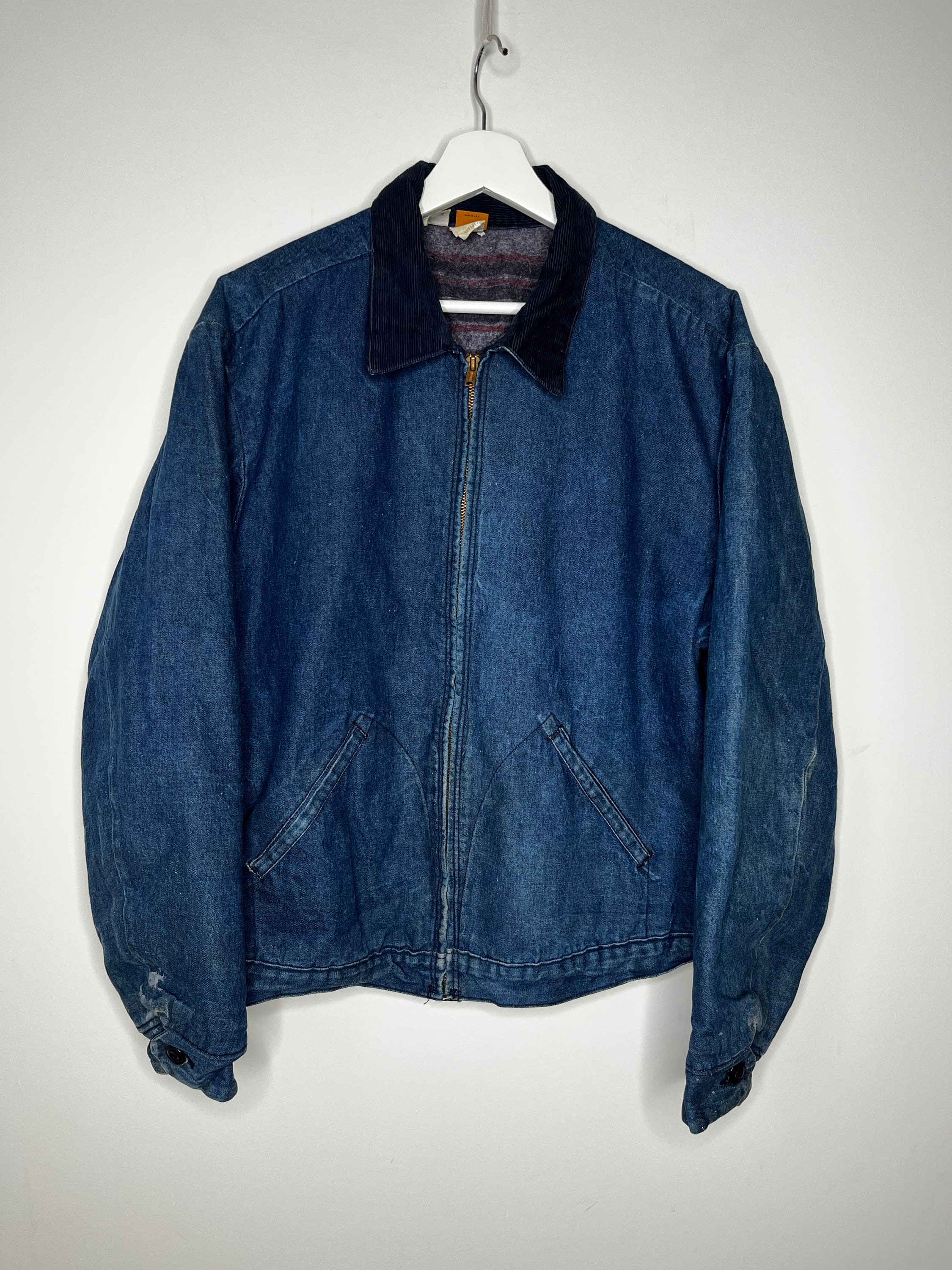 1980s Vintage Big Ben Wrangler Denim Work Jacket With Corduroy - Etsy  Australia