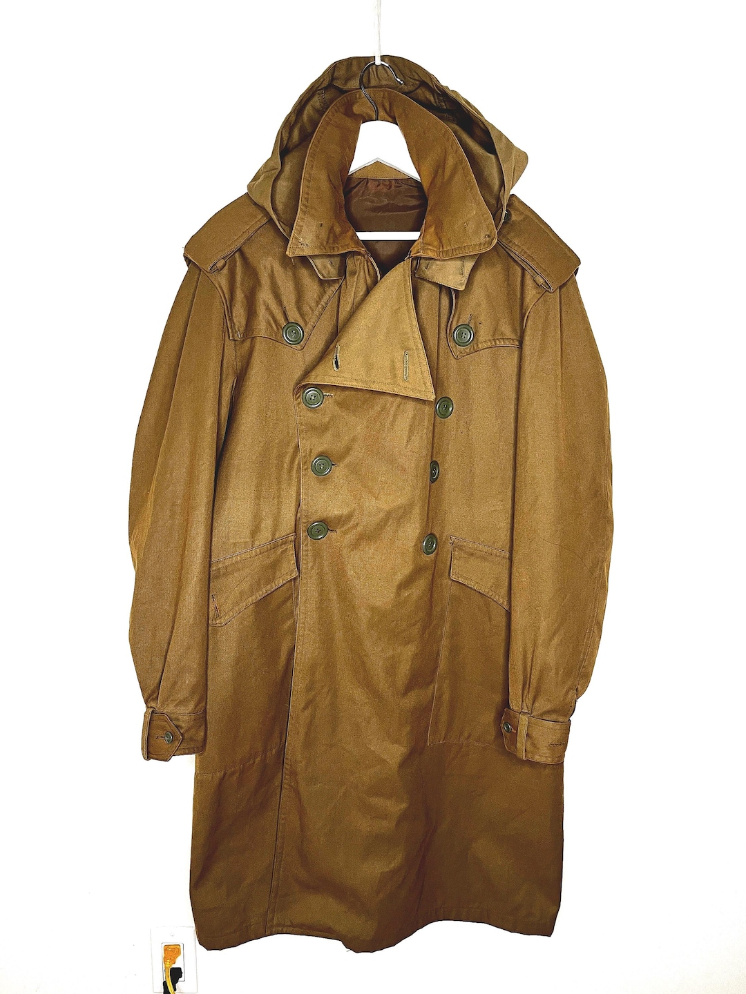 1960s Brick Colored Trench Coat main image 1