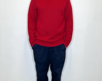 Vintage 1990s raglan sleeve mock neck sweater