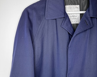 60s Vintage RAF Wool Gabardine Rain Coat