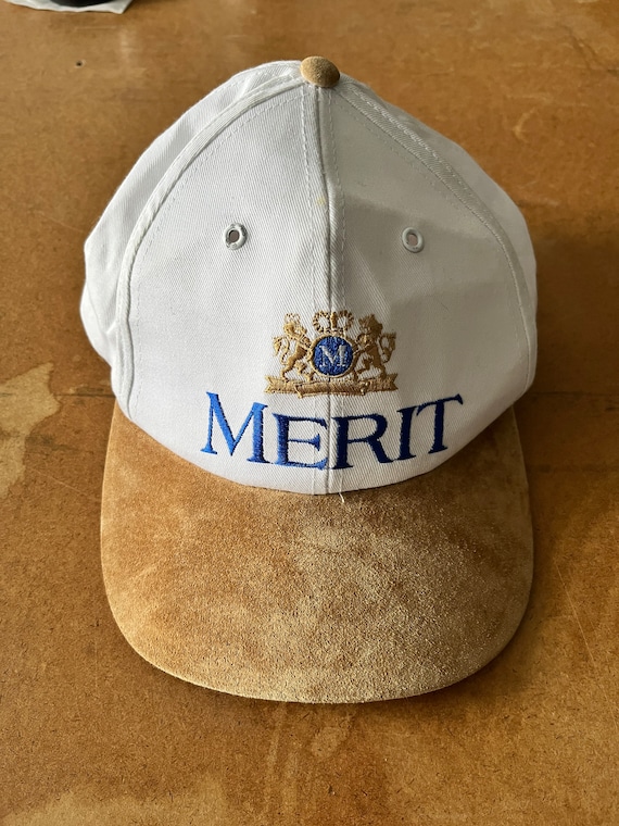 Vintage 1990s Merit promo hat. One size Snap back… - image 1