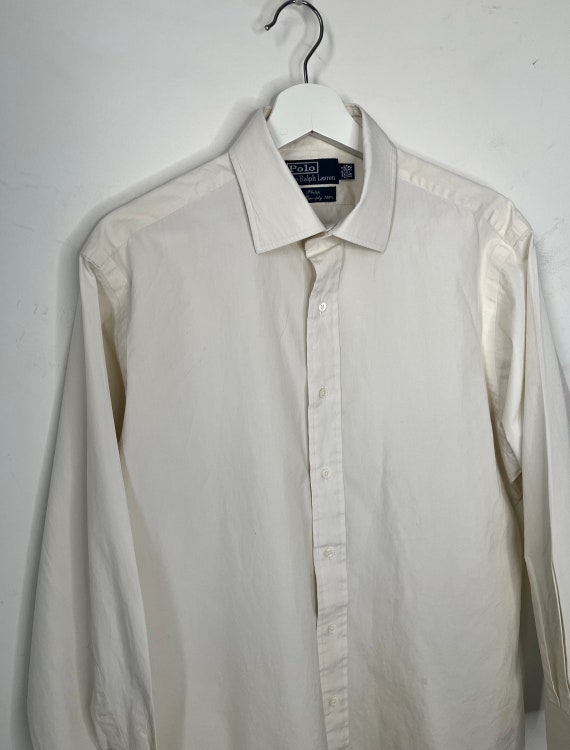 ralph lauren white collar dress shirt Amazon.com: Polo Ralph Lauren Mens Classic Oxford Shirt (X-Large, White) : Clothing, Shoes & Jewelry