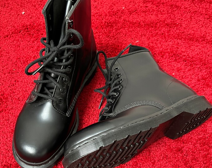 Black Patent Leather Doc Martens. Brand New no Box Sz 8. Etsy