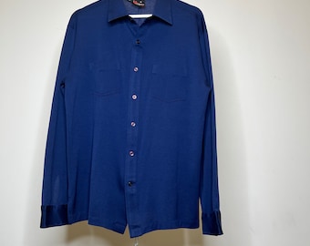 1970s Vintage Robert Bruce leisure wear jersey knit shirt.