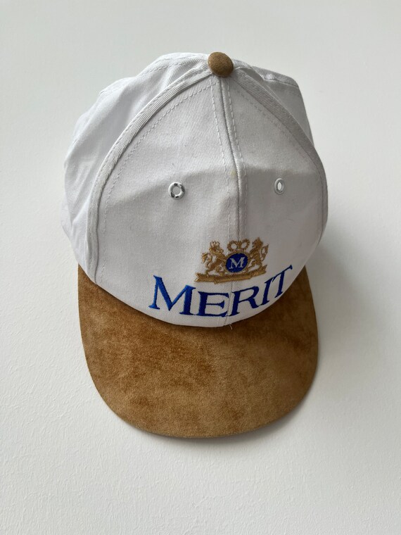 Vintage 1990s Merit promo hat. One size Snap back… - image 2