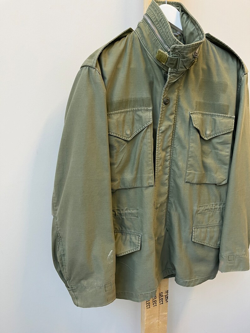 US Vietnam Era M65 Field Jacket. Washed Beautifully. Excellent
