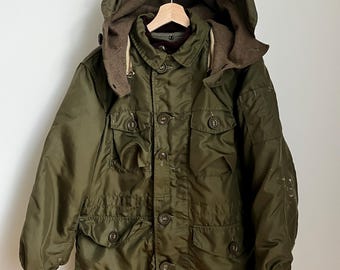 1960s Vintage Canadian Extreme Cold Weather Parka, Oxford Nylon