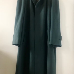80s Trussardi Wool/Cashmere Balmacaan. Made in Italy