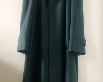 80s Trussardi Wool/Cashmere Balmacaan. Made in Italy