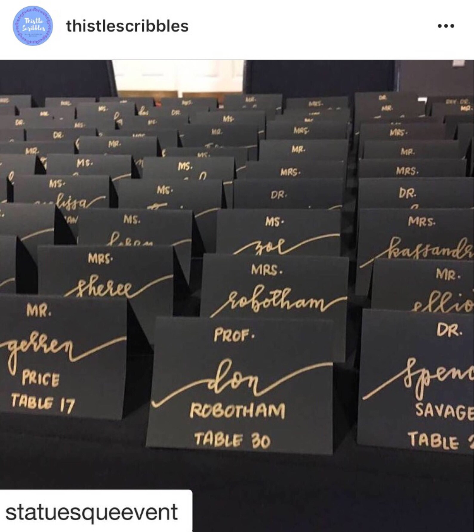 Handwritten Place Cards Wedding. Calligraphy Escort Cards Etsy