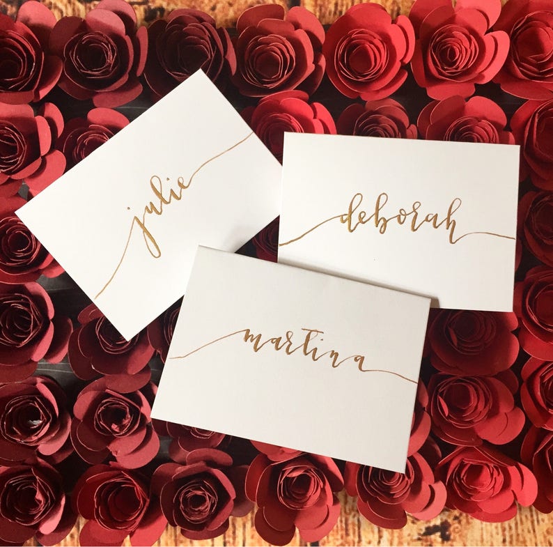 Custom Calligraphy Placecards image 2