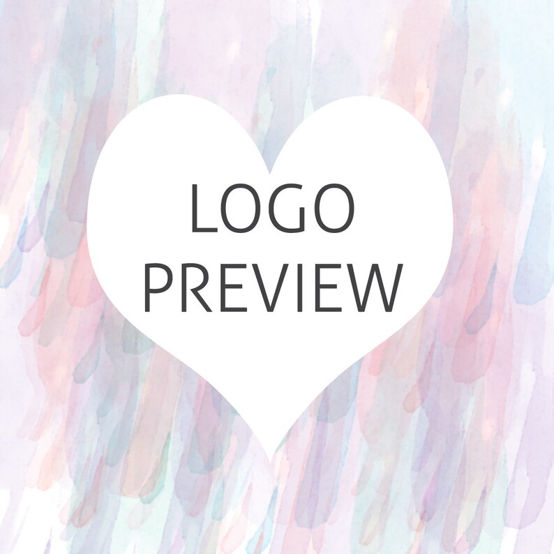 Logo Preview Premade Logo Preview Logo Sample Preview Etsy