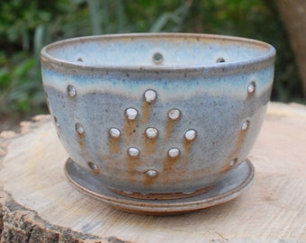 Neutral Speckled Berry Bowl And Plate - Handmade Bowl - Pottery Bowl - Ceramic Bowl