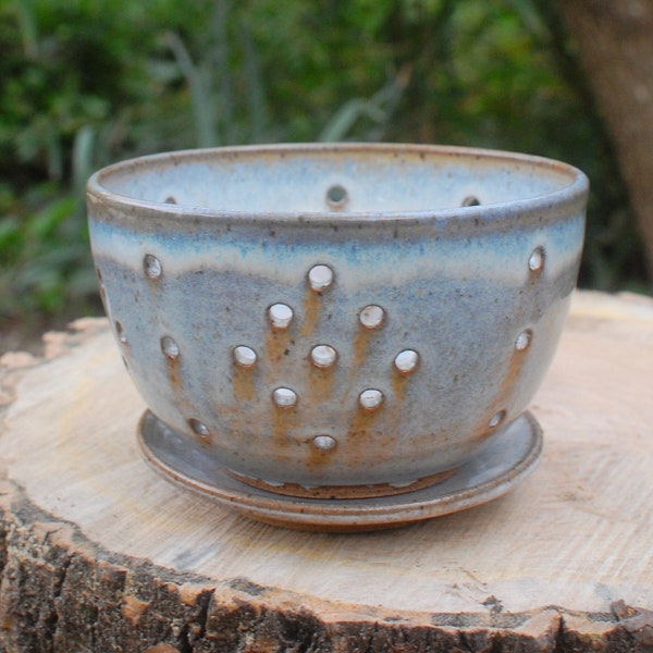 Neutral Speckled Berry Bowl And Plate - Handmade Bowl - Pottery Bowl - Ceramic Bowl