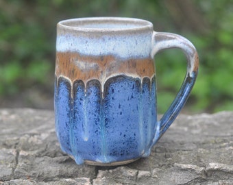 Blue Magic Mug - Pottery Mugs - Ceramic Mugs - Handmade Mugs - Small Mugs