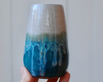 Seaside Bud Vase - Small Pottery Vase - Handmade Vase - Ceramic Vase
