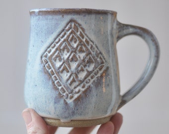 Carved Mug - Handmade Pottery - Pottery Mugs - Ceramics - Handmade Ceramics