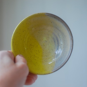Yellow Dipping Bowl - Pottery Bowl - Ceramic Bowl - Handmade Bowl - Wheel-Thrown Bowl