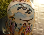 Kutani Yoshidaya Style Japanese Vase 14.75 quot Tall