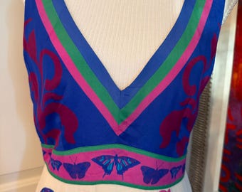 NWT Jade by  Johnny Was Lottie Silk Maxi Dress Sleeveless V-Neck  S