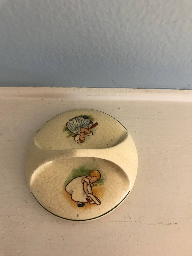 Roseville Baby Bunting Creamware Sugar Lid