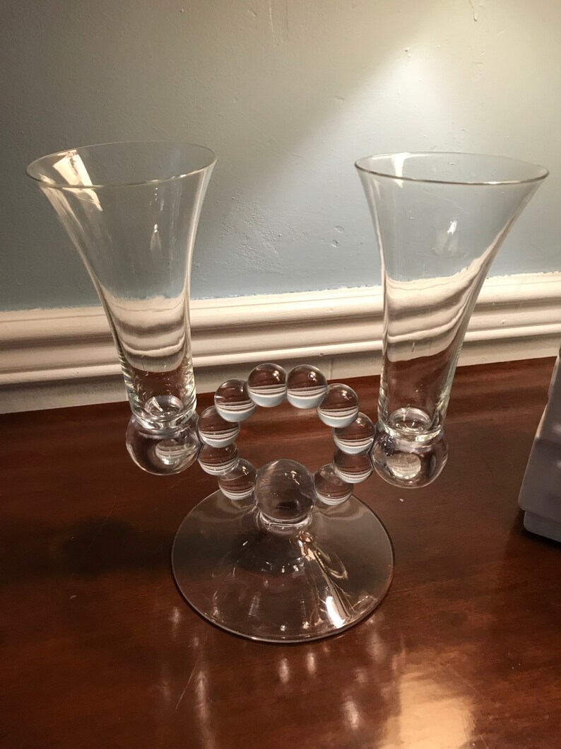 Rare Imperial Candlewick Candle holder and vase. B Etsy