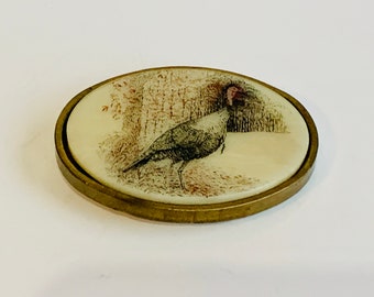WILD TURKEY GOBBLER HUNTING HUNTER WESTERN BELT BUCKLE