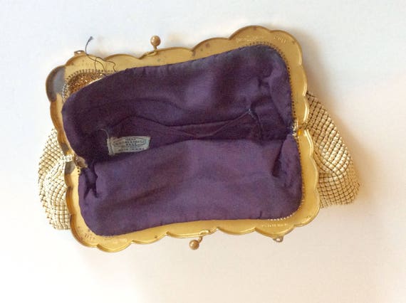 Vintage Beaded Handbag, USA, Whiting and Davis Ba… - image 4