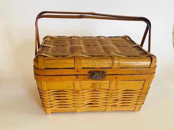 Vintage Bamboo Box Purse, Japan - image 2