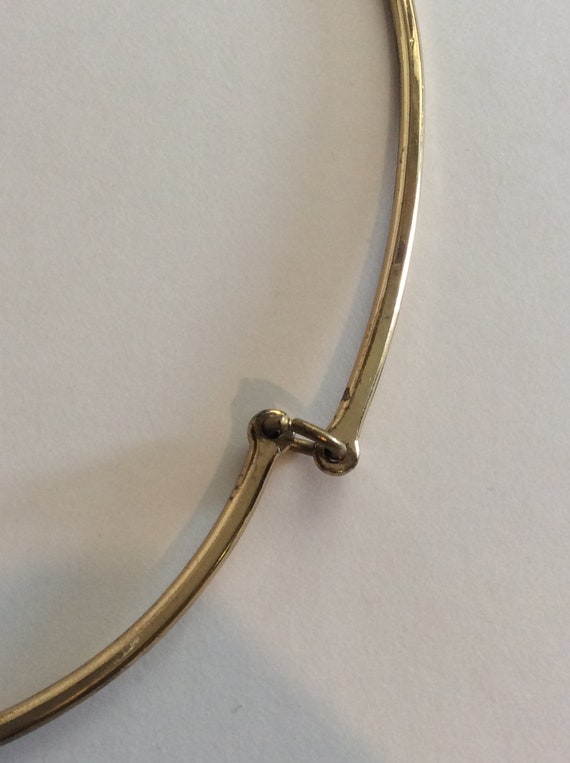 Vintage Gold Metal Necklace, Mid Century - image 2