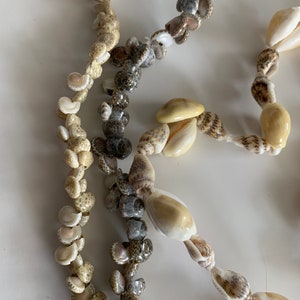Vintage Trio of Shell Necklaces, Boho Chic, Seaside Lifestyle