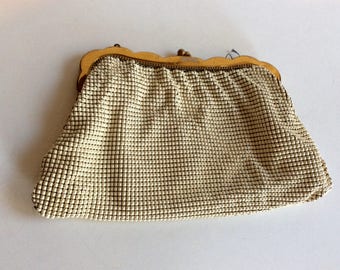 Vintage Beaded Handbag, USA, Whiting and Davis Bags, Mesh