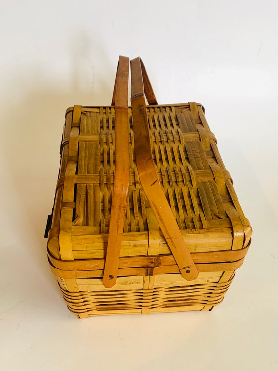 Vintage Bamboo Box Purse, Japan - image 4