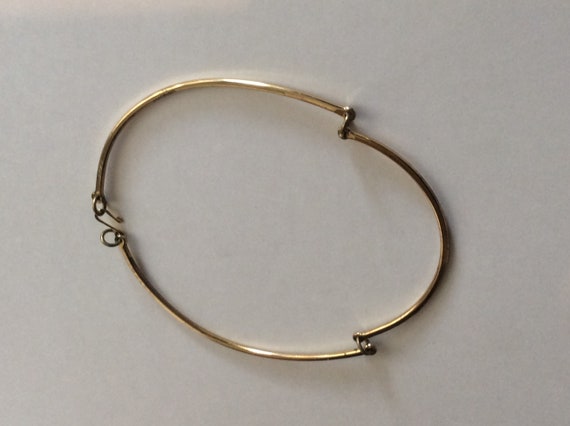 Vintage Gold Metal Necklace, Mid Century - image 5