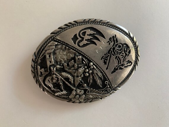 Vintage SSI Handcrafted Western Belt 