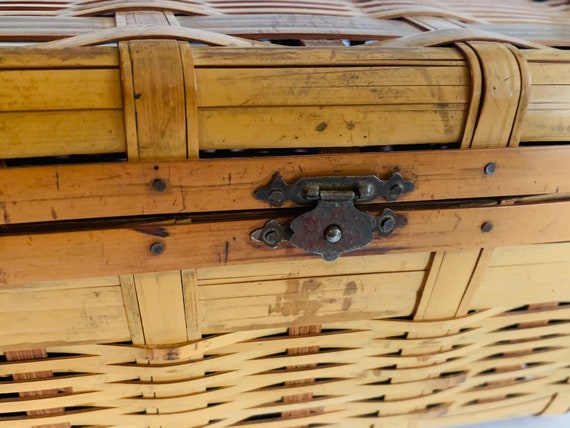 Vintage Bamboo Box Purse, Japan - image 5