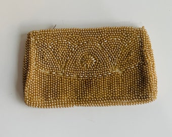 Vintage Beaded Faux Pearl Clutch